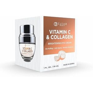 Clear Beauty Vitamin C & Collagen Brightening Eye Cream.
1.01 fl. oz. / 30 mL.